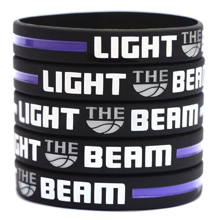 5 of Light the Beam Wristbands