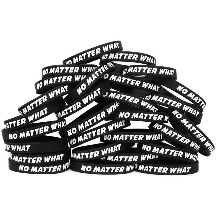50 of No Matter What Wristbands