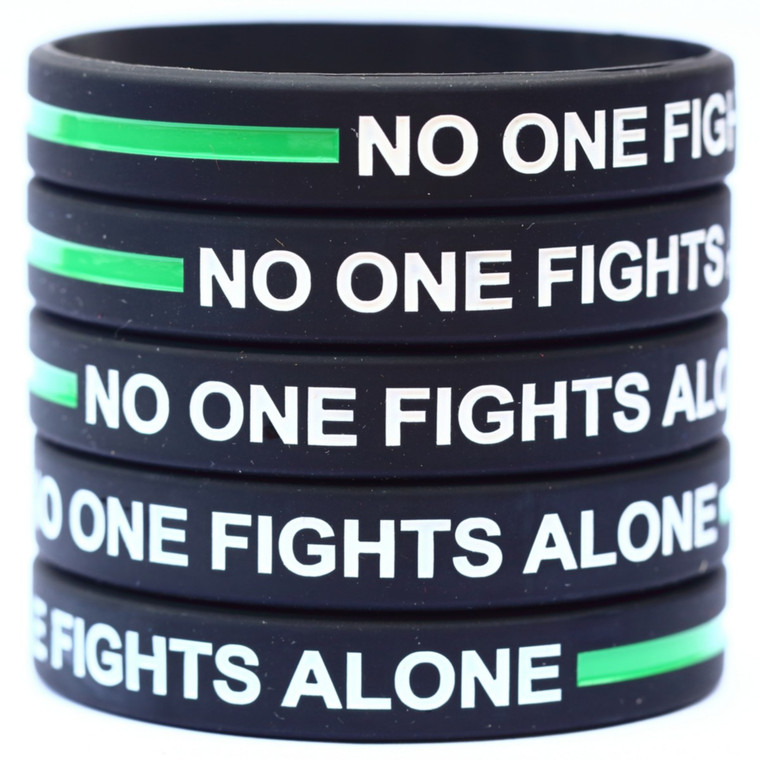 5 of No One Fights Along Green Line Wristbands