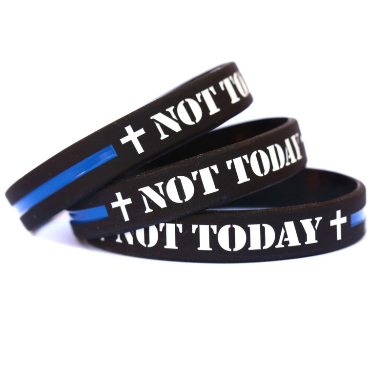 3 of Not Today Wristbands
