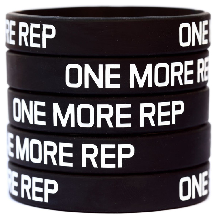 10 of One More Rep Wristbands