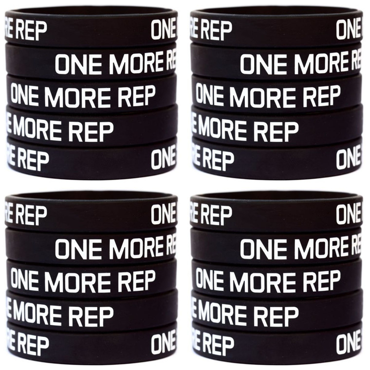 20 of One More Rep Wristbands
