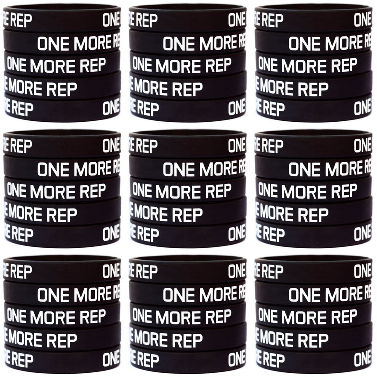 50 of One More Rep Wristbands