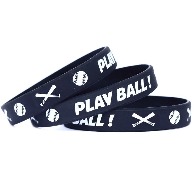 3 of Play Ball Wristbands
