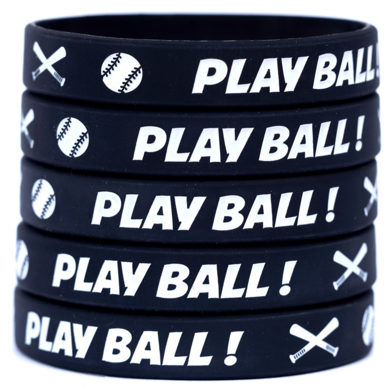5 of Play Ball Wristbands