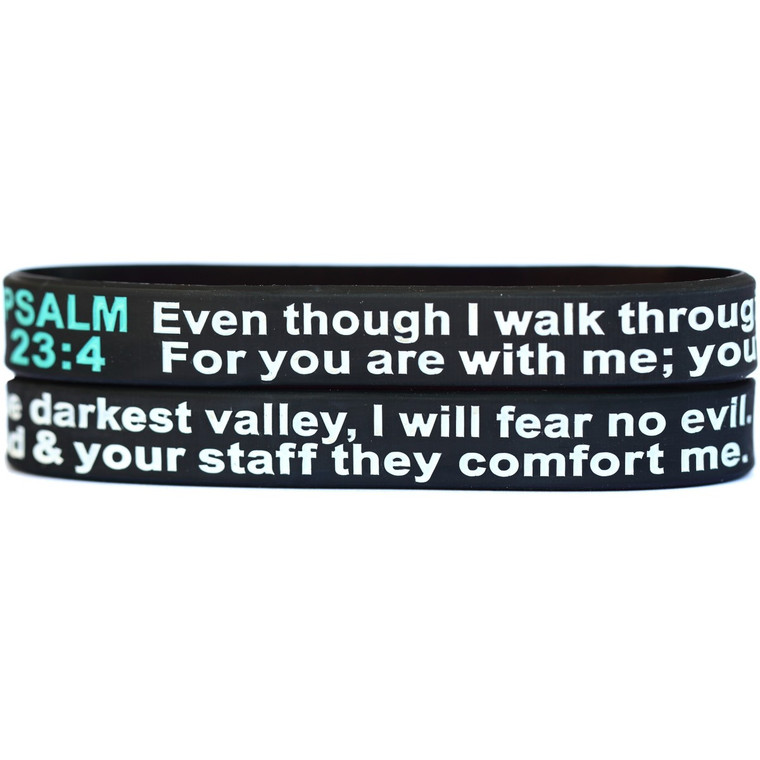 2 of Psalm 23:4 Wristbands