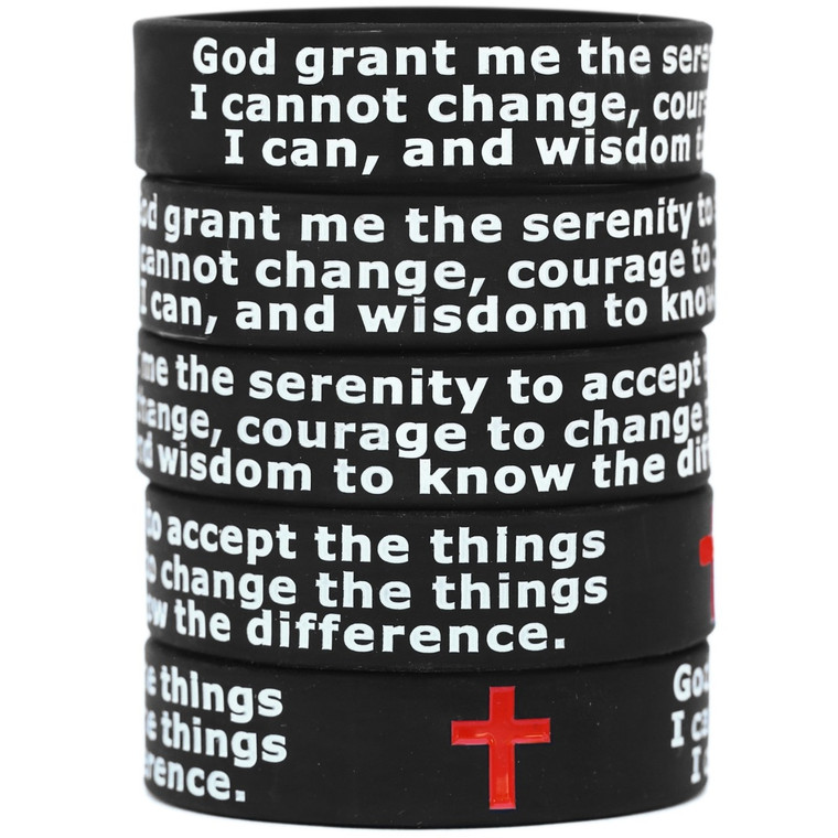 5 of Serenity Prayer Wristbands
