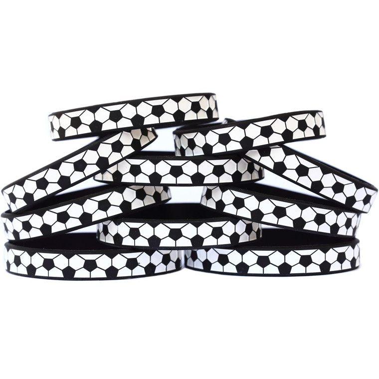 10 of Soccer Ball Wristbands