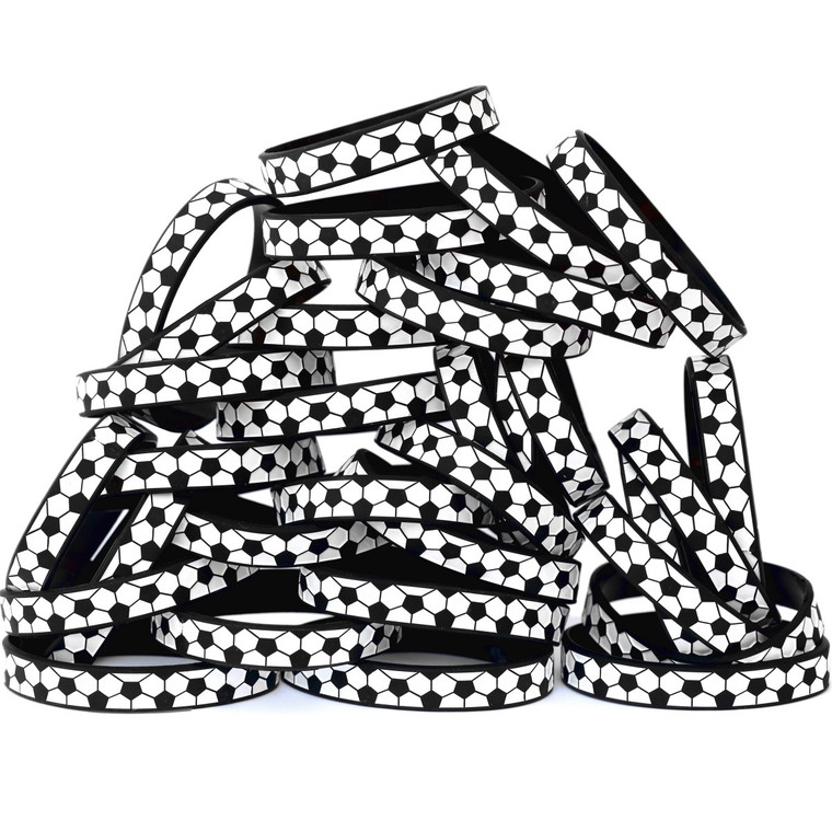 100 of Soccer Ball Wristbands
