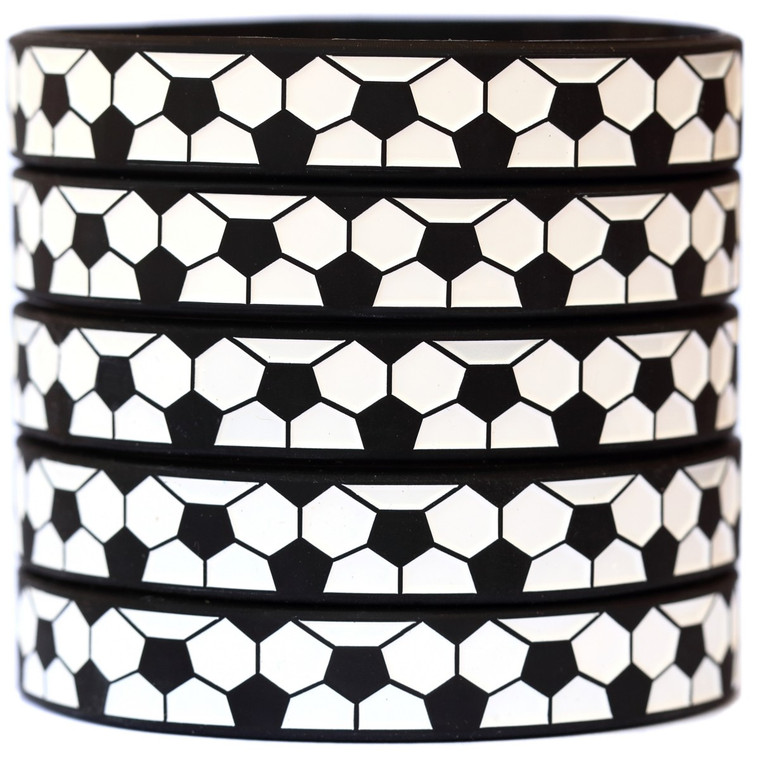 5 of Soccer Ball Wristbands