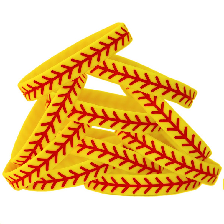 10 of Softball Wristbands