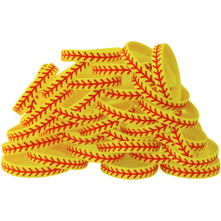 100 of Softball Wristbands