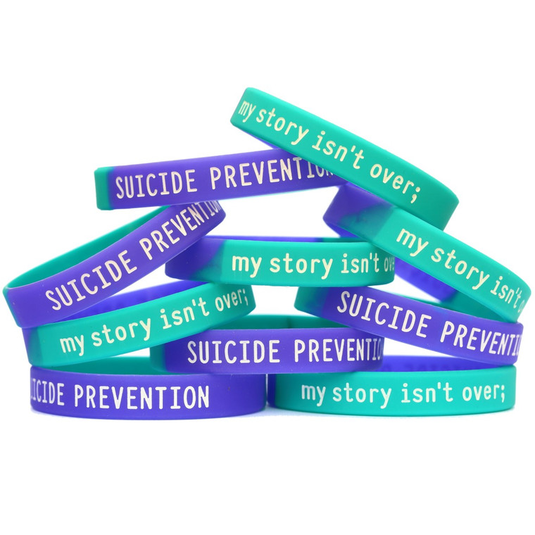 10 of Suicide Prevention Wristbands