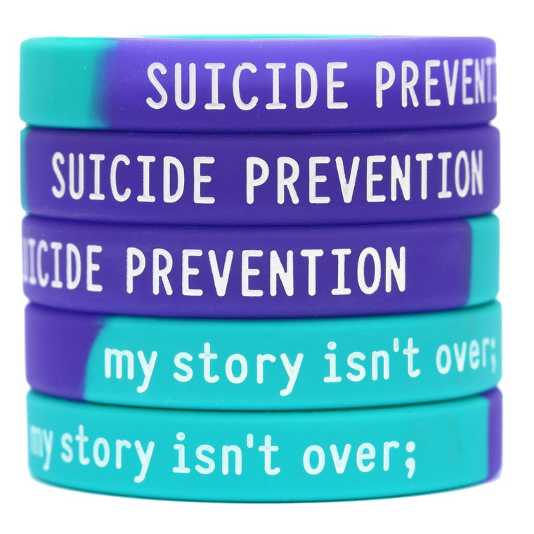 5 of Suicide Prevention Wristbands