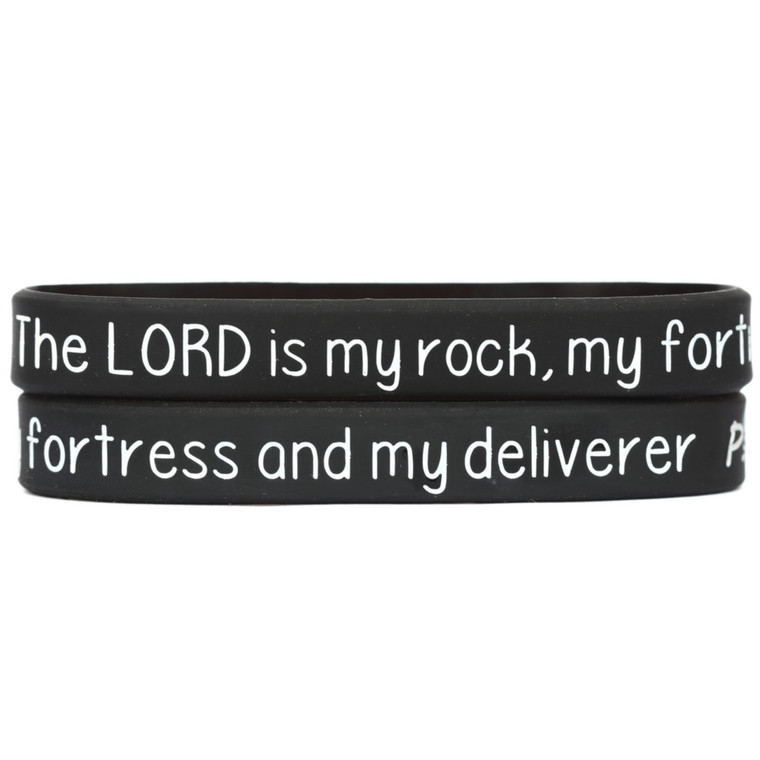 2 of The Lord is my Rock Psalms 18:2 Wristbands
