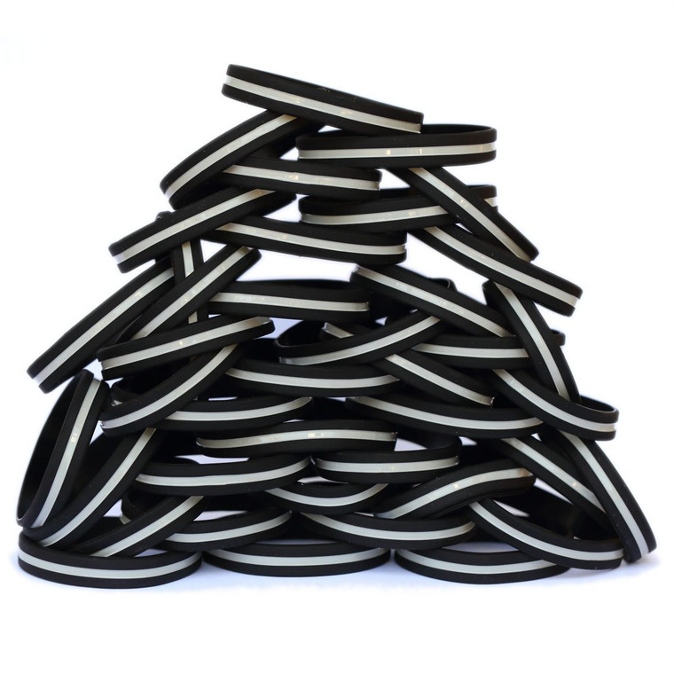 100 of Thin Gray Line Wristbands
