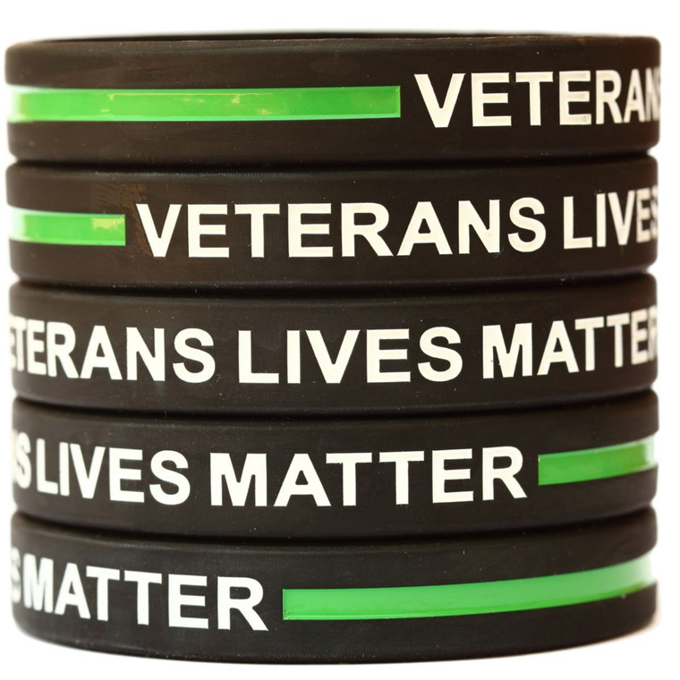 5 of Veterans Lives Matter Wristbands