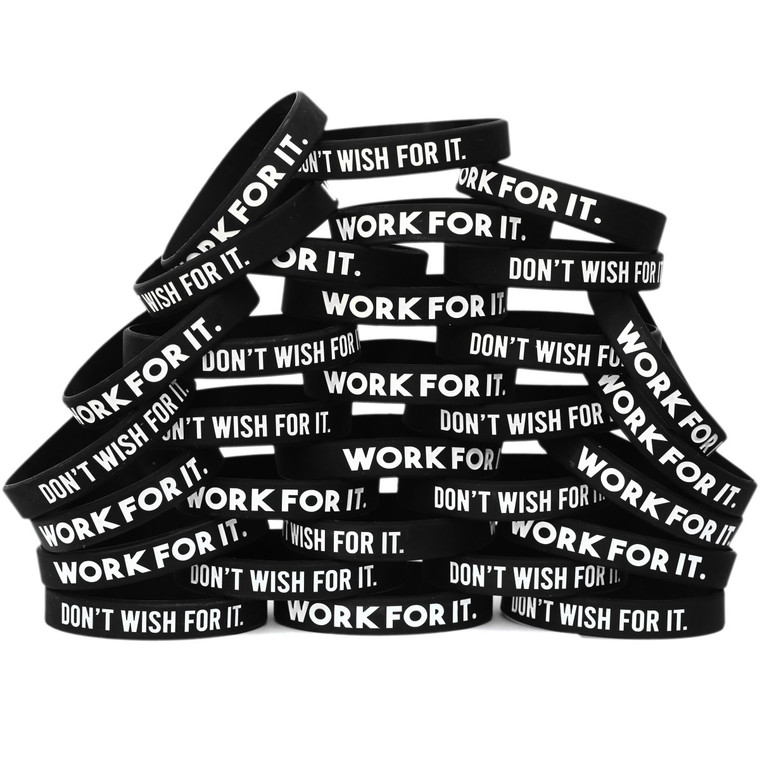 50 of Work for It Wristbands