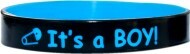 white with black colored  text custom silicone bracelets