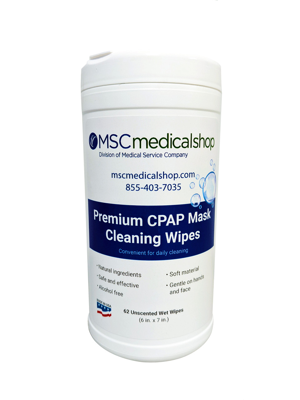 Unscented CPAP Mask Cleaning Wipes