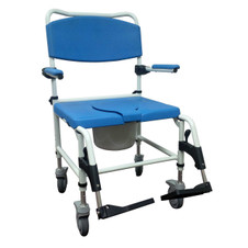 Bariatric Shower Commode Chair, Bariatric Shower Chair with Wheels, Bariatric Rolling Shower Chair