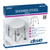 Adjustable Height White Bath Stool - rtl12004kd ( packaging detail ) Free Shipping, Quick Delivery