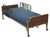 Delta Ultra Light Full Electric Hospital Bed with Half Rails and Therapeutic Support Mattress- 15033bv-pkg-1-t