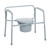 Heavy Duty Bariatric Folding Bedside Commode Seat - 11117n-1 (lid closed) | Free Shipping, Quick Delivery