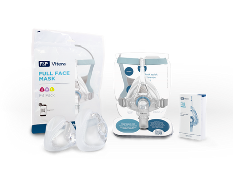 CPAP viteraフルフェイスマスク2個セット Vitera™ Full Face Mask Fit Pack - CpapFlow
