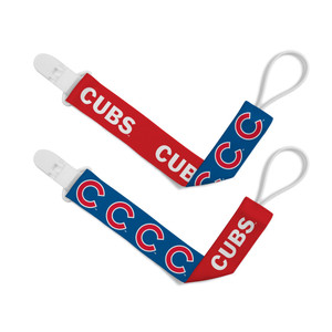 Chicago Cubs Pacifier Clips 2 Pack Z157-598800307 Chicago Cubs Pacifier Clips 2 Pack Z157-598800307