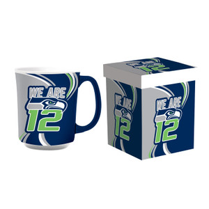 Seattle Seahawks Coffee Mug 14oz Ceramic with Matching Box Z157-194676012 Seattle Seahawks Coffee Mug 14oz Ceramic with Matching Box Z157-194676012