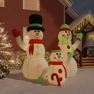 Inflatable Snowman Family Multicolour A949-345385 Inflatable Snowman Family Multicolour A949-345385