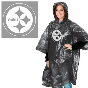 Pittsburgh Steelers Rain Poncho Z157-9960625215 Pittsburgh Steelers Rain Poncho Z157-9960625215