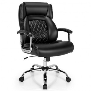 Height Adjustable Big and Tall Office Chair Computer Desk Chair with Metal Base-Black - Color: Black D681-CB10337DK Height Adjustable Big and Tall Office Chair Computer Desk Chair with Metal Base-Black - Color: Black D681-CB10337DK