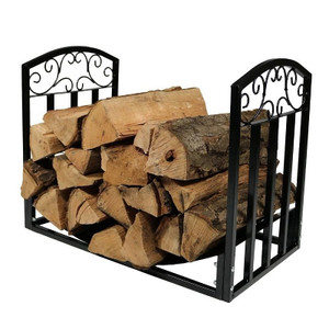 Black Metal Indoor Outdoor 2-Ft Firewood Holder Log Rack Q280-SDIODLH589510235 Black Metal Indoor Outdoor 2-Ft Firewood Holder Log Rack Q280-SDIODLH589510235