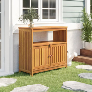 Garden Console Table Natural Brown Solid Acacia Wood A949-319696 Garden Console Table Natural Brown Solid Acacia Wood A949-319696