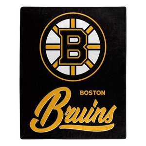 Boston Bruins Blanket 50x60 Raschel Signature Design Z157-9060427023 Boston Bruins Blanket 50x60 Raschel Signature Design Z157-9060427023