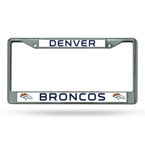Denver Broncos License Plate Frame Chrome Z157-9474609952 Denver Broncos License Plate Frame Chrome Z157-9474609952