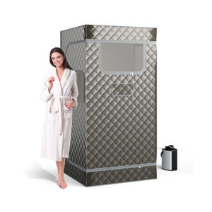 Portable Steam Sauna with 3L Steam Generator Remote Control Wood Foot Massager and Foldable Chair f D681-BA8085US-GR Portable Steam Sauna with 3L Steam Generator Remote Control Wood Foot Massager and Foldable Chair f D681-BA8085US-GR