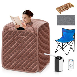Portable Personal Steam Sauna Spa with Steamer Chair-Coffee - Color: Coffee D681-BA8051US-CF Portable Personal Steam Sauna Spa with Steamer Chair-Coffee - Color: Coffee D681-BA8051US-CF