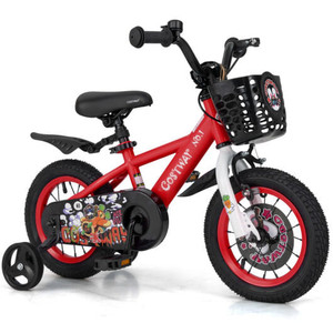 Costway 12 Inch Kids Bike Adjustable with Storage Basket and Double Brake for 3-4 Years Old-12 inch B593-WalmartTS10154RE-12 Costway 12 Inch Kids Bike Adjustable with Storage Basket and Double Brake for 3-4 Years Old-12 inch B593-WalmartTS10154RE-12