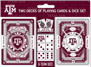 Texas A&M Aggies Playing Cards and Dice Set Z157-598801569 Texas A&M Aggies Playing Cards and Dice Set Z157-598801569