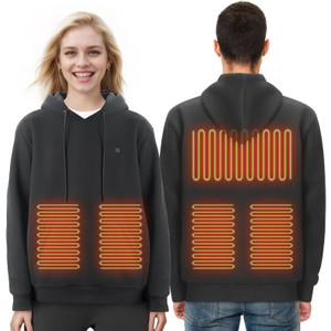 Heated Hoodie, Unisex Heated Sweatshirt with Battery Pack 7.4V, Electric Jacket with 5 Heating Zone E415-JRWYTTSHSDDC0VASSV9 Heated Hoodie, Unisex Heated Sweatshirt with Battery Pack 7.4V, Electric Jacket with 5 Heating Zone E415-JRWYTTSHSDDC0VASSV9