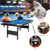 6 Feet Foldable Billiard Pool Table with Complete Set of Balls-Blue B593-NP10255WL