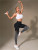 Size: S - Women Gym Yoga Butt Lifting Leggings High Waist Quick Dry Sports Pants With Elastic Waist F640-12000037620206431