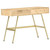  Writing Desk Natural with Brass Solid Mango Wood and Steel A949-286150