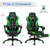 Adjustable Gaming Chair with Footrest for Home Office-Green - Color: Green D681-HW67570GN