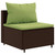  Patio Sofa Set Set of 9 Brown and Green A949-3308302