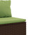  Patio Sofa Set Set of 9 Brown and Green A949-3308302