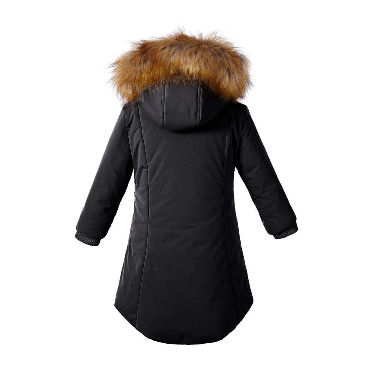 Girls Cozy-Lined Parka- Black color